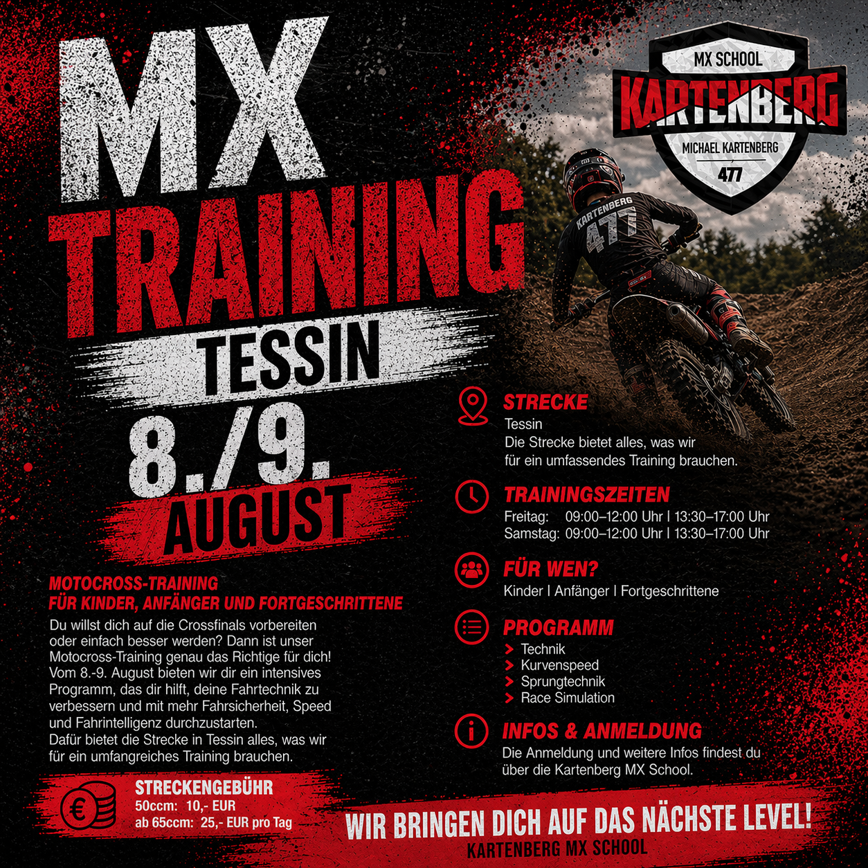 MX CAMP TESSIN (CF Vorbereitung) 08.-09.August